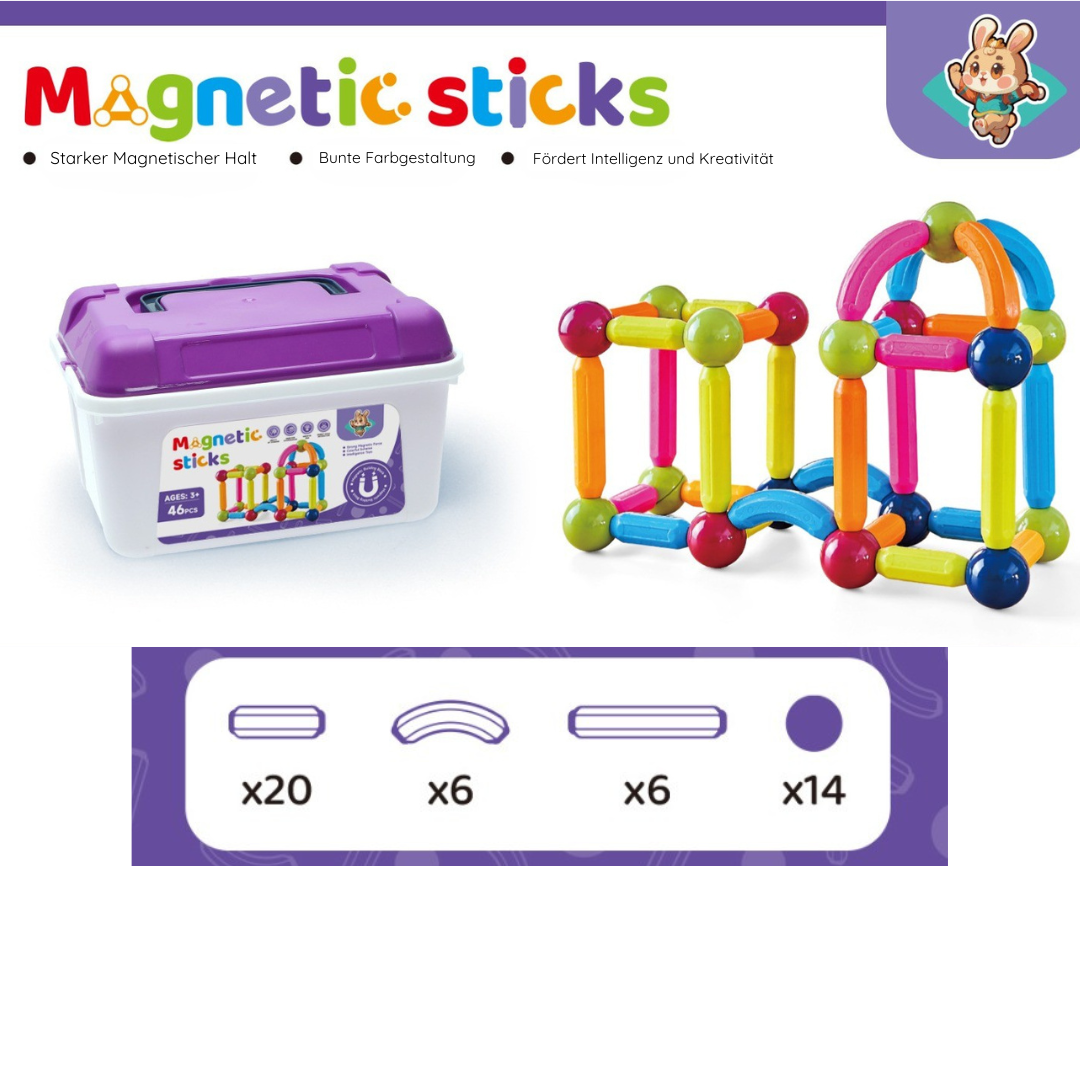 MagneticSticks - Magnetischer Baukasten